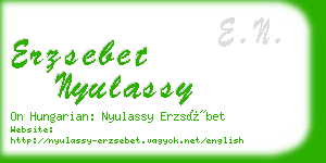 erzsebet nyulassy business card